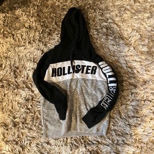 Hollister Medium Hoodie Black-gray-white